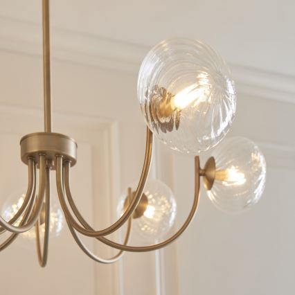 Endon 119224 - ripplühter kaabliga HAGUE 7xG9/5W/230V messing