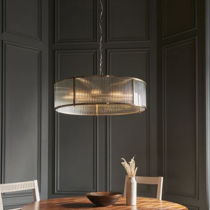 Endon 119455 - Kettaga ripplühter RIDGETON 8xE14/7W/230V mattkroom