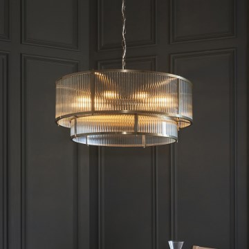 Endon 119456 - Ripplühter ketiga RIDGETON 8xE14/7W/230V mattkroom
