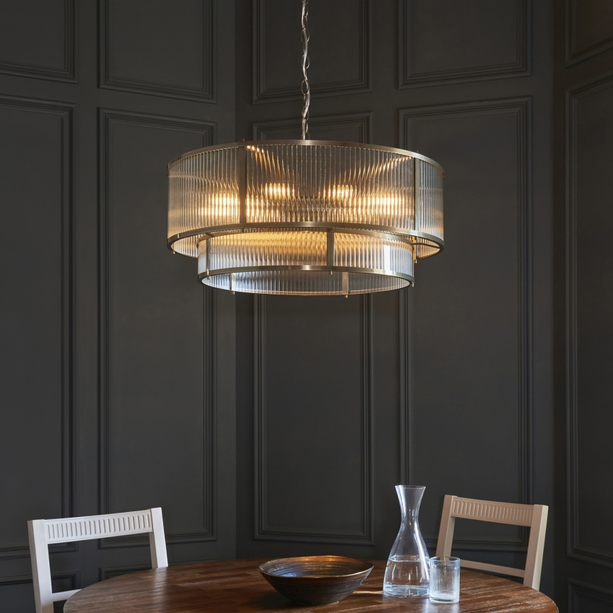 Endon 119456 - Ripplühter ketiga RIDGETON 8xE14/7W/230V mattkroom