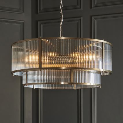 Endon 119456 - Ripplühter ketiga RIDGETON 8xE14/7W/230V mattkroom