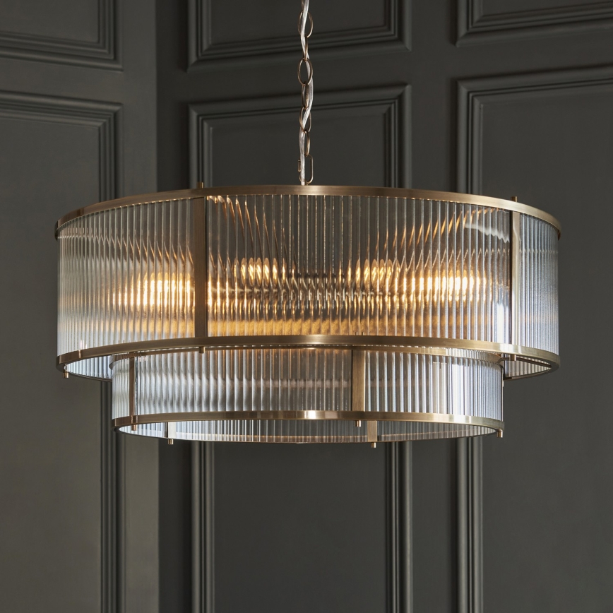 Endon 119456 - Ripplühter ketiga RIDGETON 8xE14/7W/230V mattkroom
