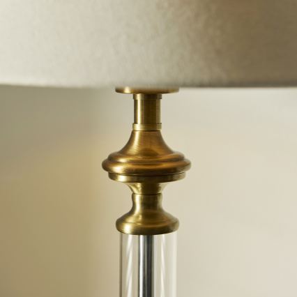 Endon 119972 - Laualamp AVEBURY 1xE27/10W/230V messing/hall