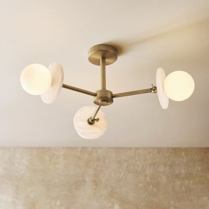 Endon 120036 - Lühter varrasel CERCHIO 3xG9/5W/230V messing
