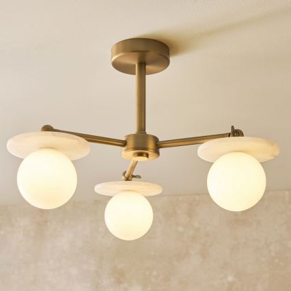 Endon 120036 - Lühter varrasel CERCHIO 3xG9/5W/230V messing