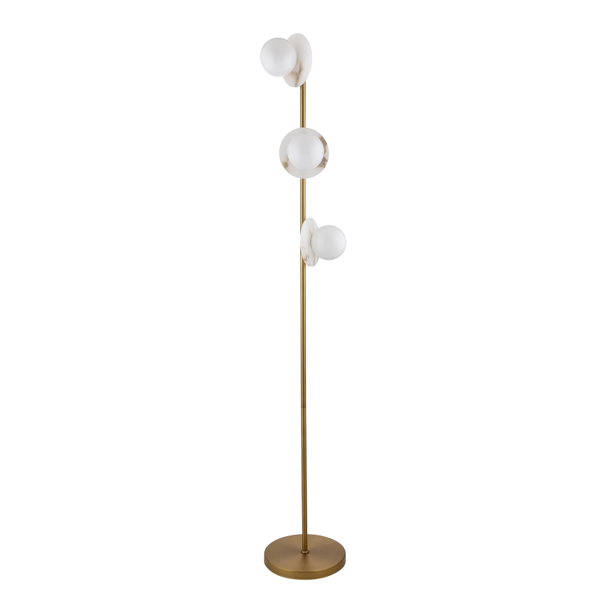 Endon 120042 - Põrandalamp CERCHIO 3xG9/5W/230V messing