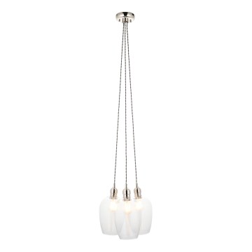 Endon 120644 - Rippvalgusti kaabliga 3xE27/10W/230V läikiv kroom