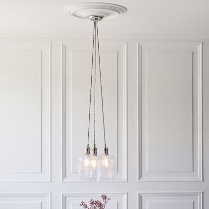 Endon 120644 - Rippvalgusti kaabliga 3xE27/10W/230V läikiv kroom