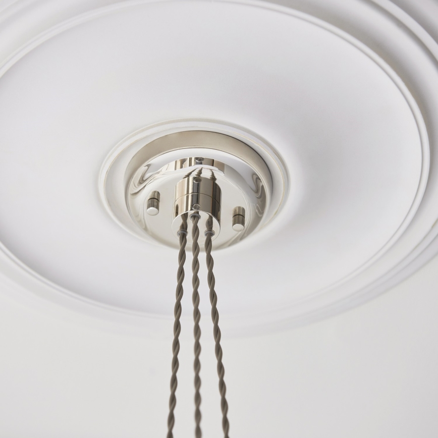 Endon 120652 - Rippvalgusti kaabliga 3xE27/10W/230V, läikiv kroom