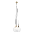 Endon 120656 - Rippvalgusti kaabliga 3xE27/10W/230V messing