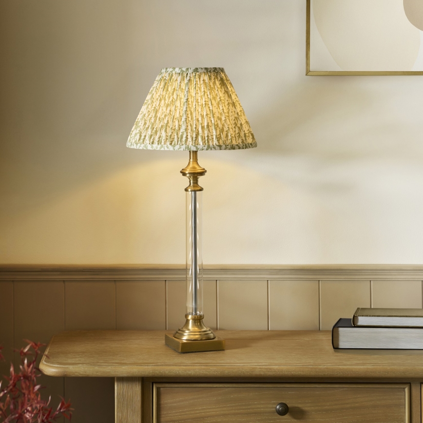 Endon 122515 - Laualamp AVEBURY 1xE27/10W/230V messing/roheline