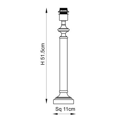 Endon 122515 - Laualamp AVEBURY 1xE27/10W/230V messing/roheline
