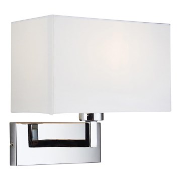 Endon 56373 - Seinavalgusti PICCOLO 1xE27/10W/230V valge/läikiv kroom