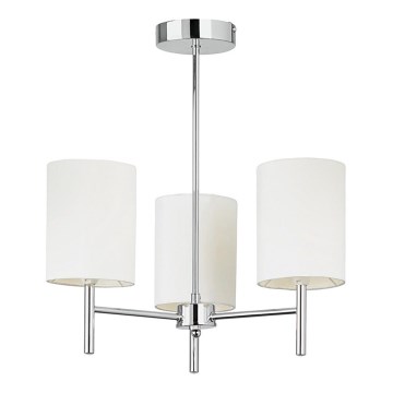 Endon 56642 - Ripplühter BRIO 3xE14/40W/230V läikiv kroom/valge