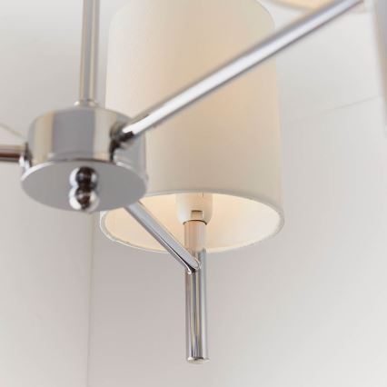 Endon 56642 - Ripplühter BRIO 3xE14/40W/230V läikiv kroom/valge