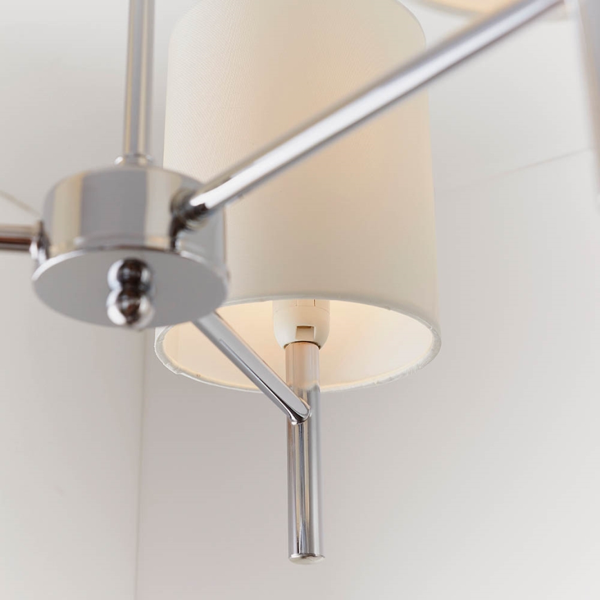 Endon 56642 - Ripplühter BRIO 3xE14/40W/230V läikiv kroom/valge