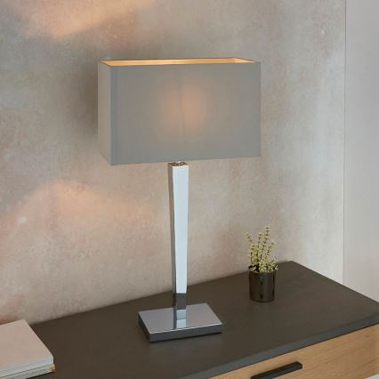 Endon 56707 - Laualamp MORETO 1xE27/60W/230V läikiv kroom/hall