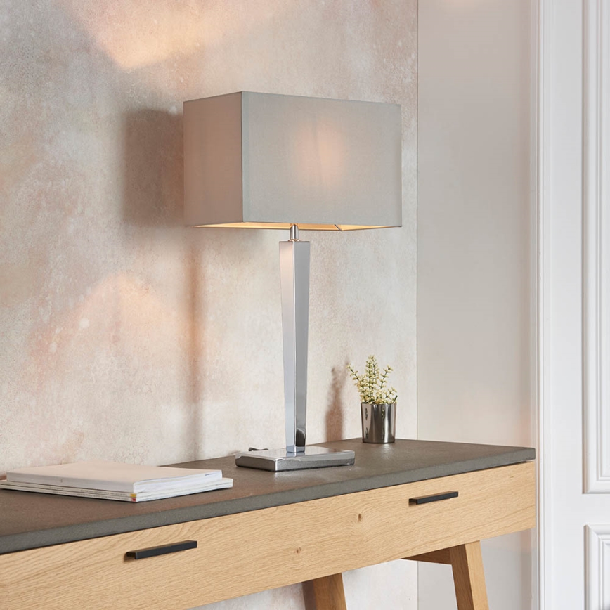 Endon 56707 - Laualamp MORETO 1xE27/60W/230V läikiv kroom/hall