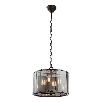 Endon 61281 - Lühter ketiga CLOONEY 4xE14/40W/230V must/suitsune