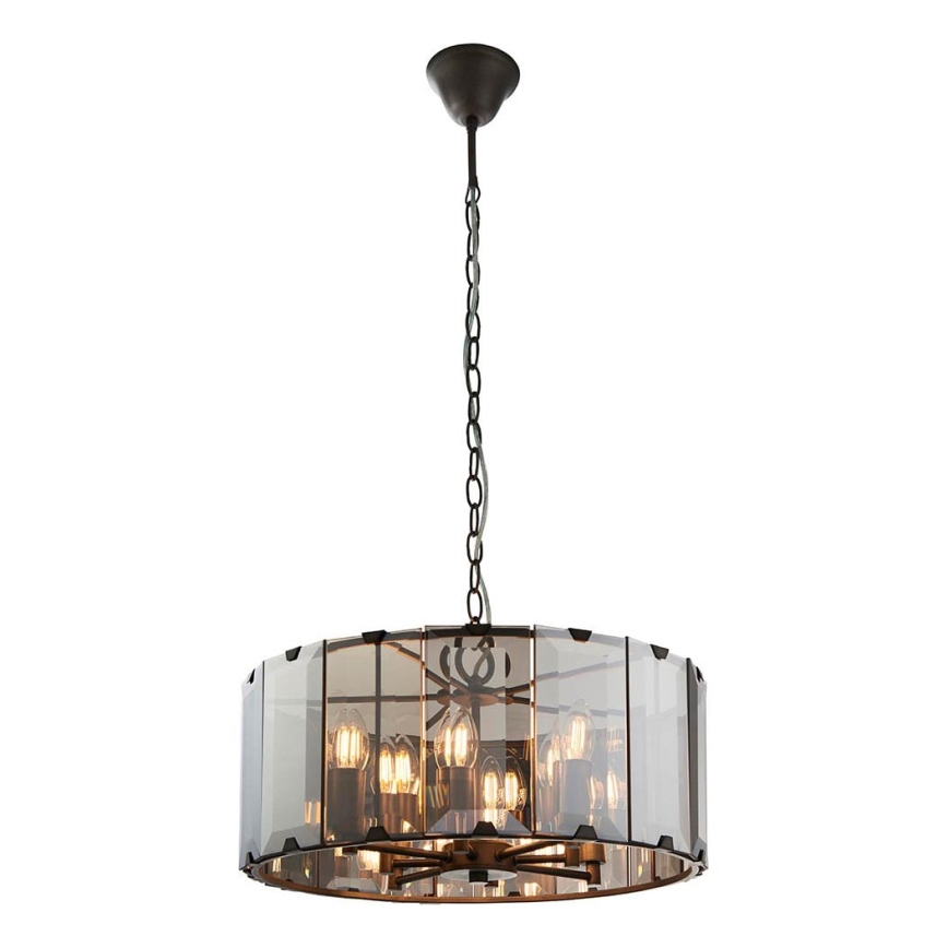 Endon 61294 - Lühter CLOONEY 8xE14/40W/230V must/suitsune