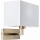 Endon 61604 - Seinavalgusti PICCOLO 1xE27/10W/230V valge/matt kroom