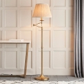 Endon 63621 - Põrandalamp STANFORD 1xE27/60W/230V messing/beež