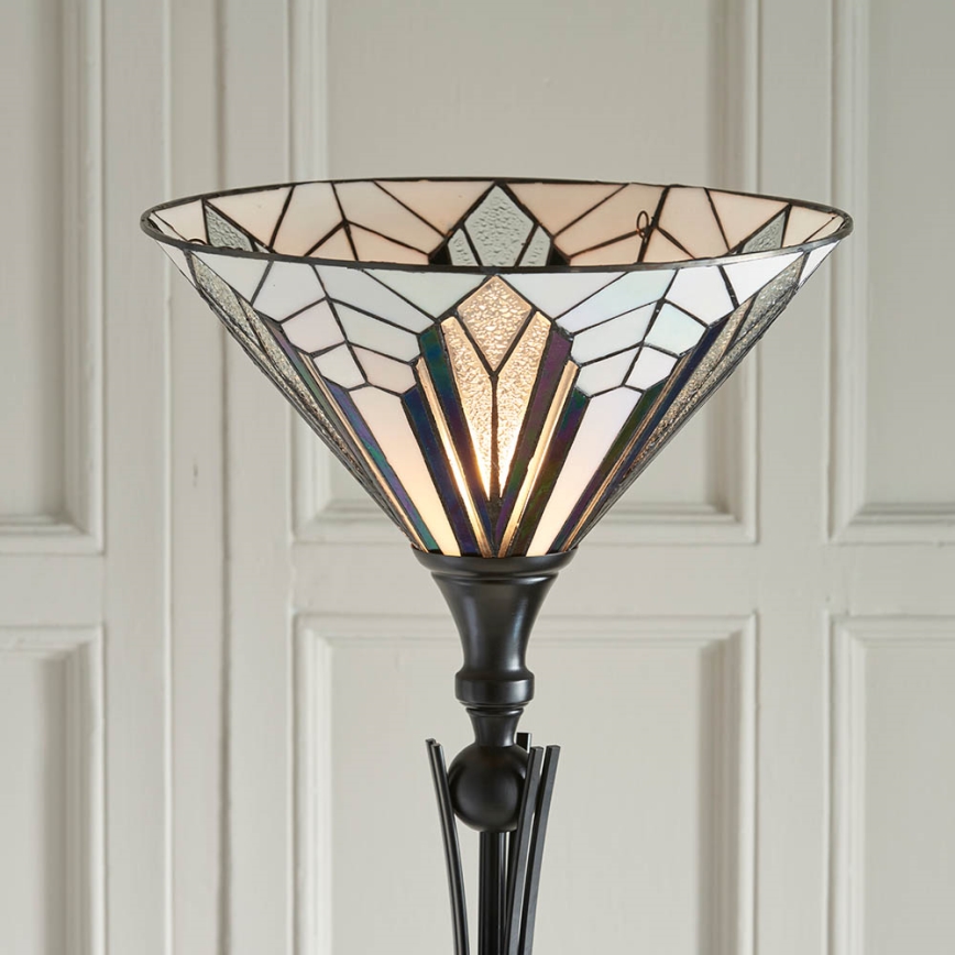 Endon 63933 - Tiffany ASTORIA põrandalamp 1xE27/60W/230V, läbimõõt 40 cm