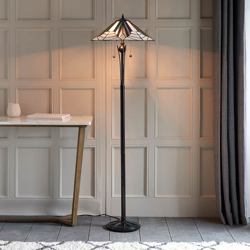 Endon 63934 - Põrandalamp ASTORIA 2xE27/60W/230V d. 48 cm