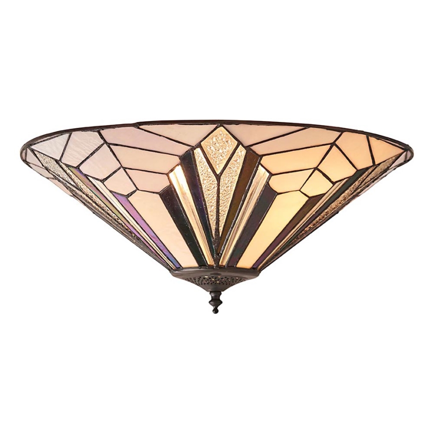 Endon 63935 - Tiffany ASTORIA laelamp 2xE27/60W/230V läbimõõt 48 cm