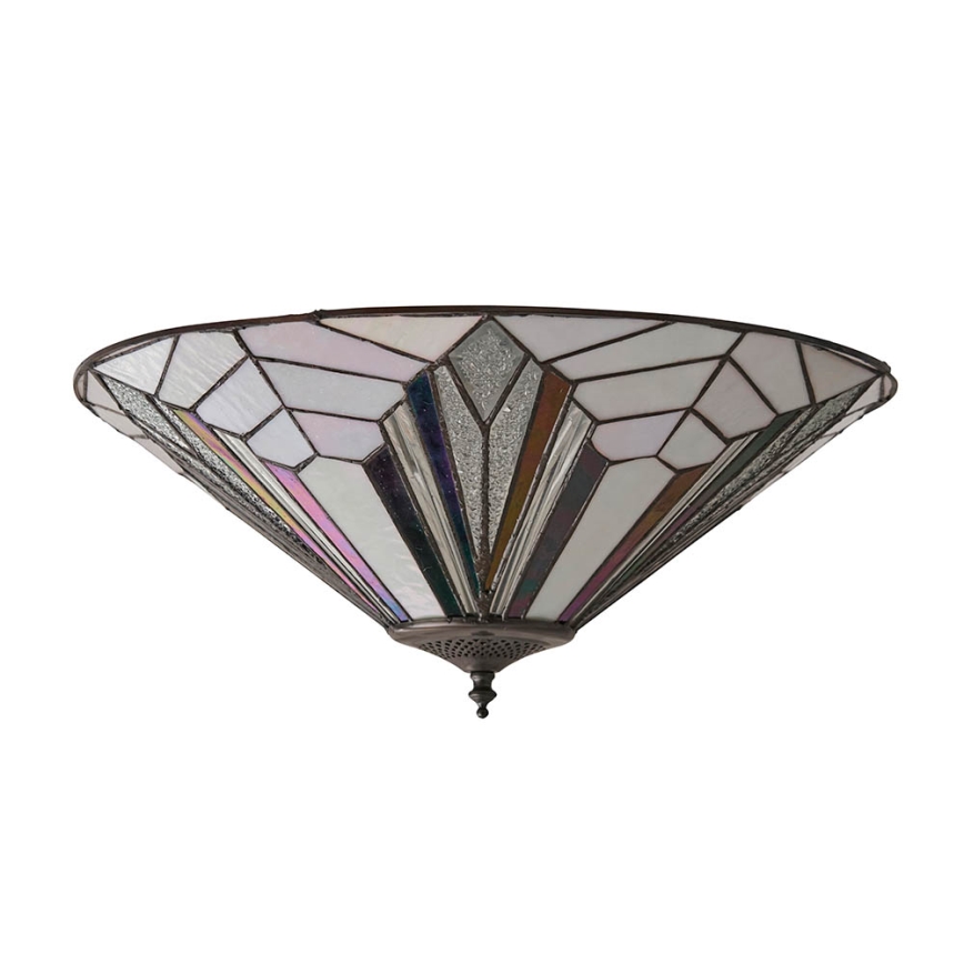 Endon 63935 - Tiffany ASTORIA laelamp 2xE27/60W/230V läbimõõt 48 cm