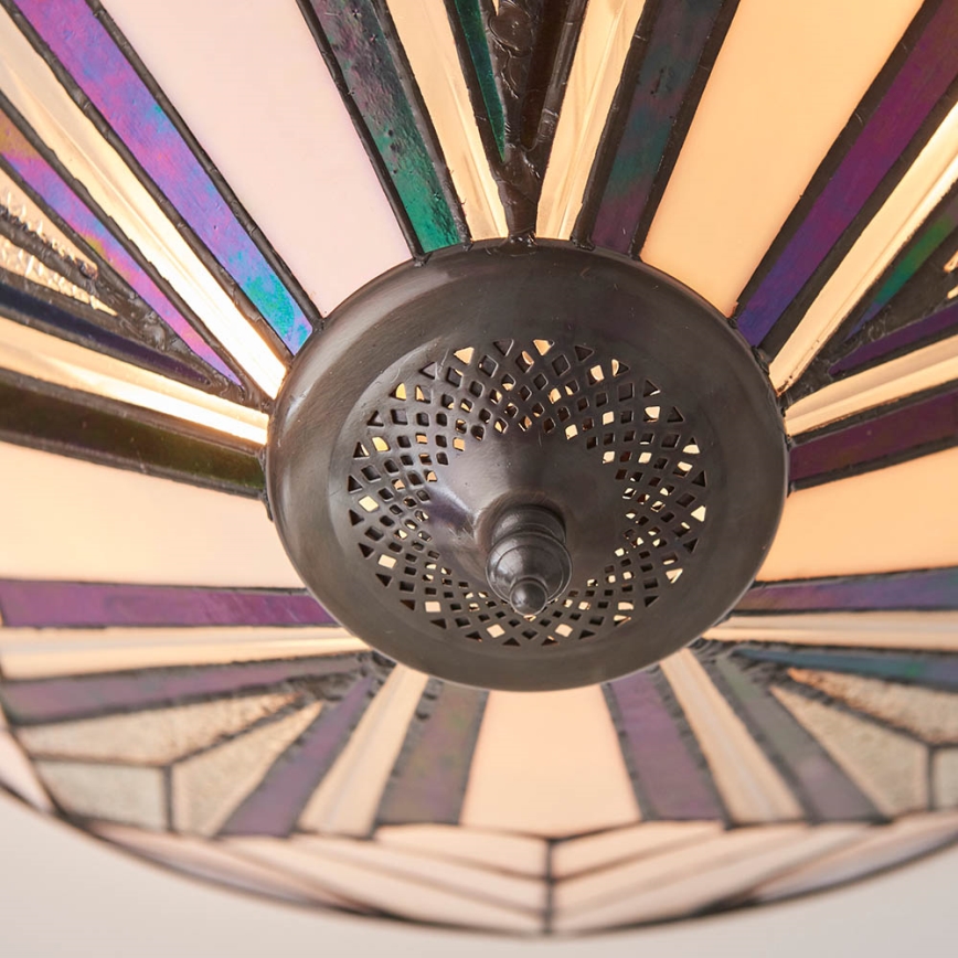 Endon 63935 - Tiffany ASTORIA laelamp 2xE27/60W/230V läbimõõt 48 cm