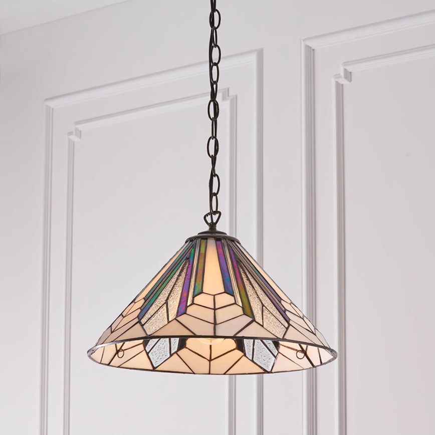 Endon 63937 - ketiga lühter Tiffany ASTORIA 1xE27/60W/230V läbimõõt 40 cm
