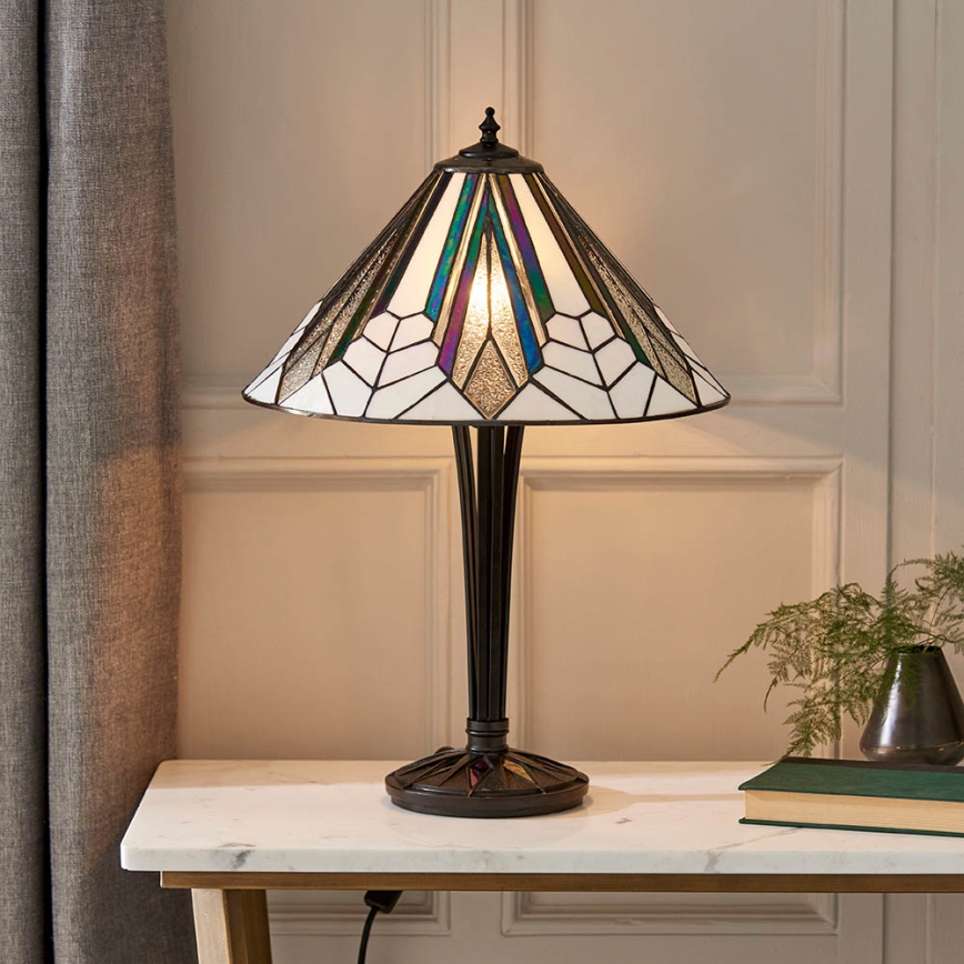 Endon 63939 - Laualamp Tiffany ASTORIA 2xE27/60W/230V, läbimõõt 40 cm