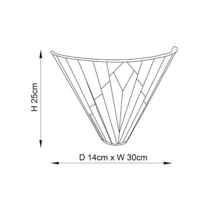 Endon 63940 - Seinavalgusti Tiffany ASTORIA 1xE14/40W/230V