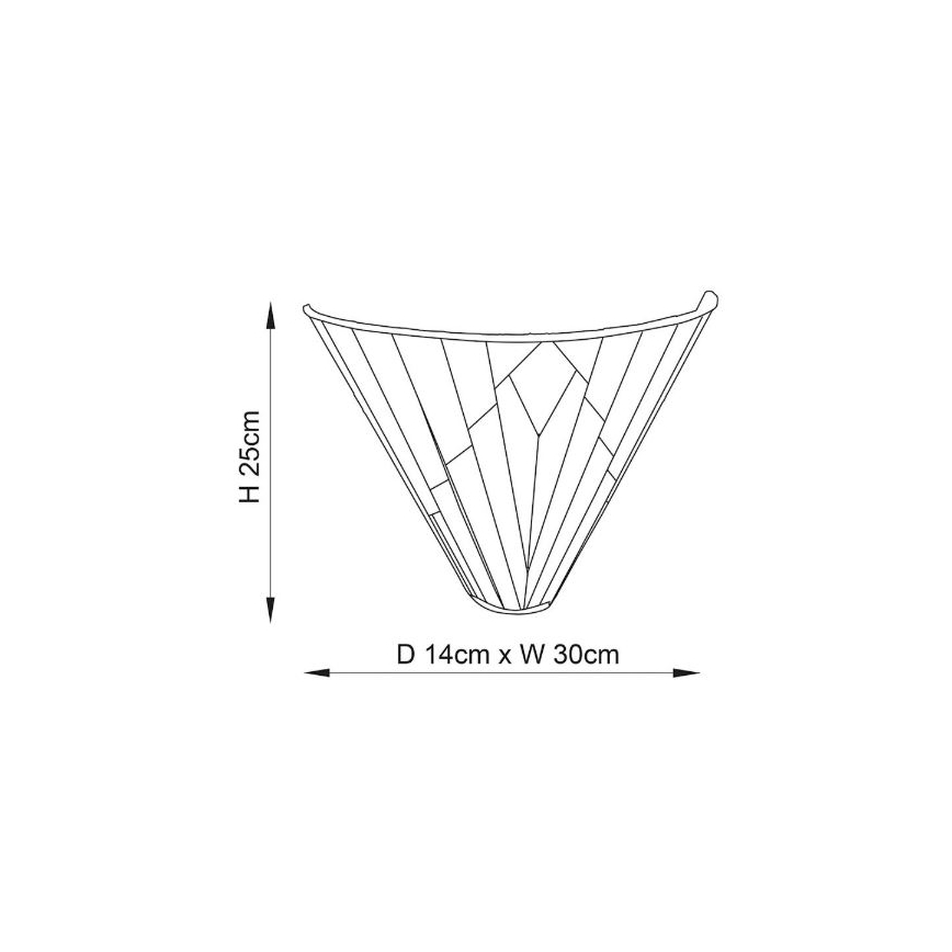 Endon 63940 - Seinavalgusti Tiffany ASTORIA 1xE14/40W/230V
