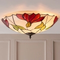 Endon 63960 - Tiffany BOTANICA laelamp 2×E27/60W/230V, läbimõõt 45 cm