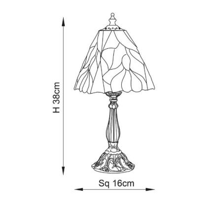 Endon 63963 - Laualamp BOTANICA 1xE14/40W/230V d. 16 cm