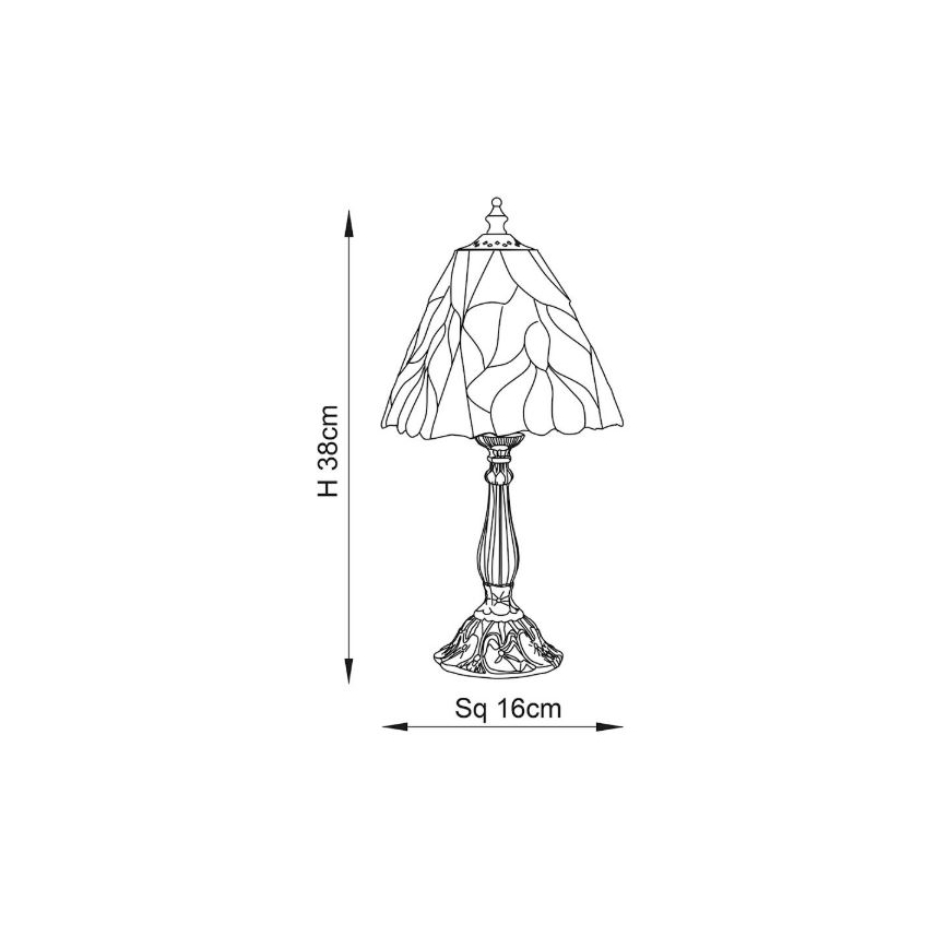 Endon 63963 - Laualamp BOTANICA 1xE14/40W/230V d. 16 cm