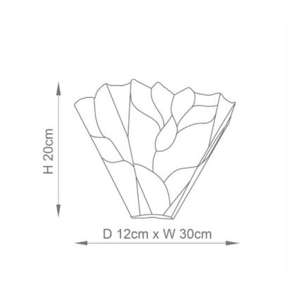 Endon 63964 - Seinavalgusti Tiffany BOTANICA 1xE14/40W/230V