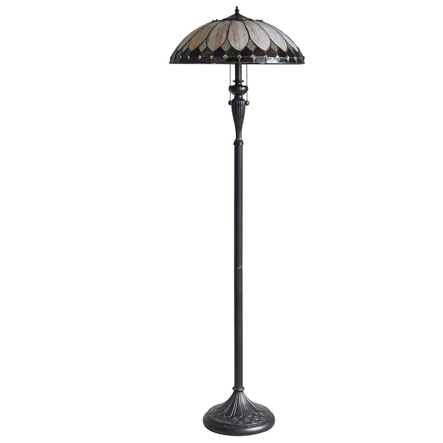 Endon 63972 - Põrandalamp BROOKLYN 2xE27/60W/230V, läbimõõt 50 cm