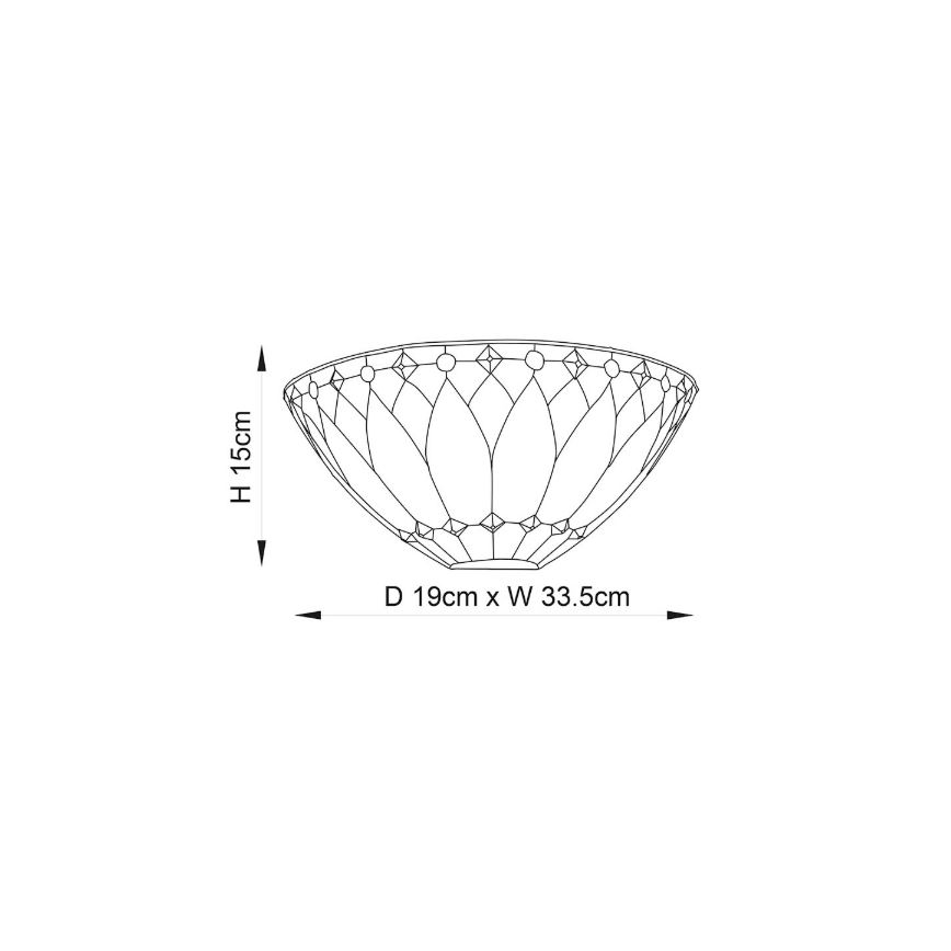 Endon 63983 - Seinavalgusti BROOKLYN 1xE14/40W/230V