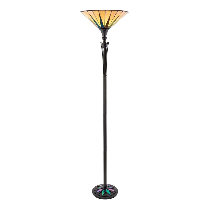 Endon 64042 - Põrandalamp Tiffany DARK STAR 1xE27/60W/230V läbimõõt 42 cm