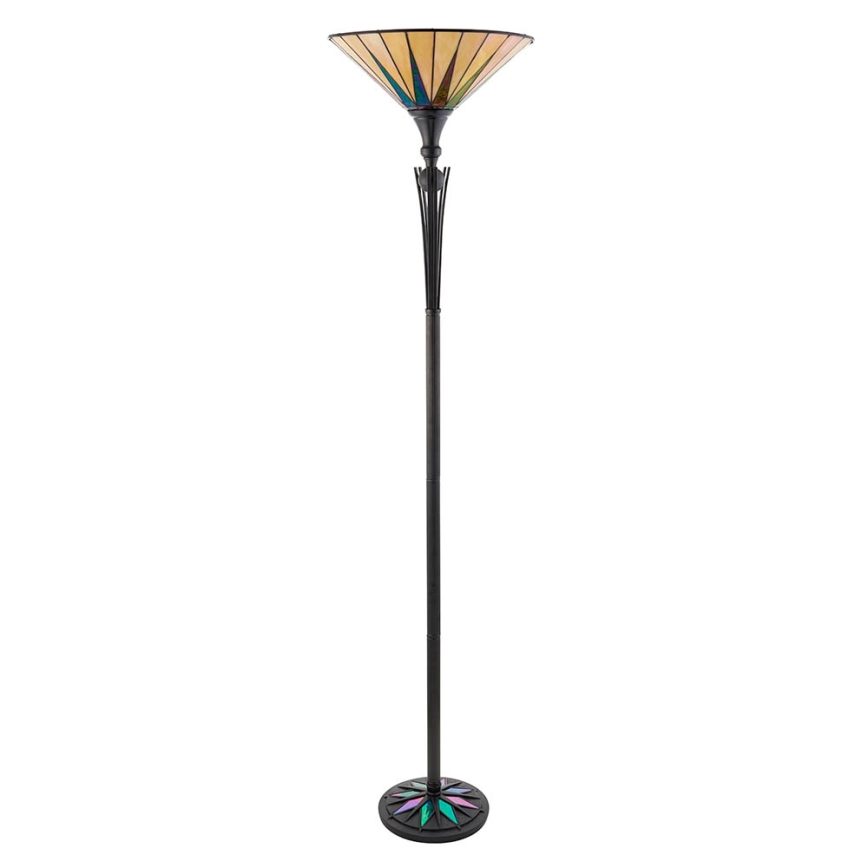 Endon 64042 - Põrandalamp Tiffany DARK STAR 1xE27/60W/230V läbimõõt 42 cm