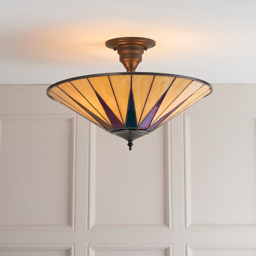 Endon 64043 - Pinnale kinnitatav lühter DARK STAR 3xE27/60W/230V d. 49 cm