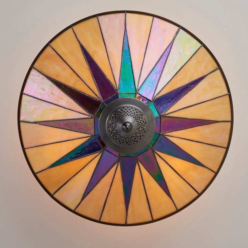 Endon 64043 - Pinnale kinnitatav lühter DARK STAR 3xE27/60W/230V d. 49 cm