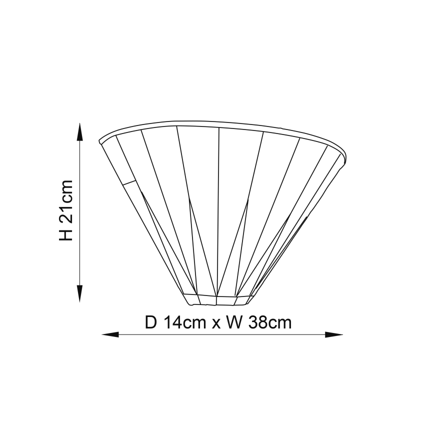 Endon 64046 - Seinavalgusti DARK STAR 1xE14/40W/230V