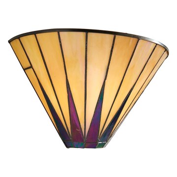 Endon 64046 - Seinavalgusti Tiffany DARK STAR 1xE14/40W/230V