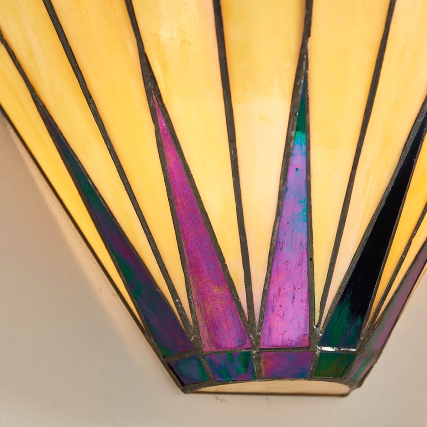 Endon 64046 - Seinavalgusti Tiffany DARK STAR 1xE14/40W/230V