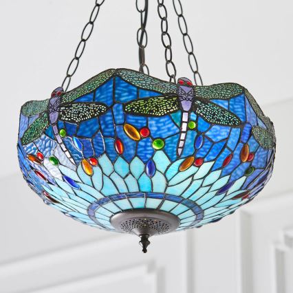 Endon 64075 - ketiga rippuv lühter DRAGONFLY 3xE27/60W/230V, läbimõõt 41 cm