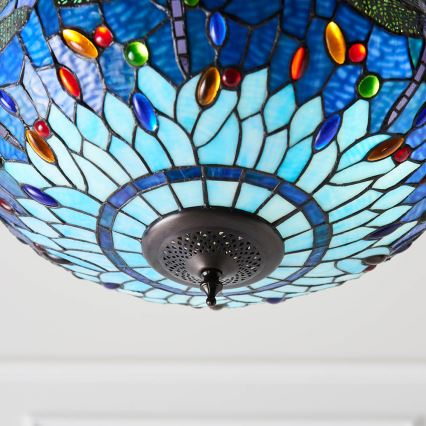 Endon 64075 - ketiga rippuv lühter DRAGONFLY 3xE27/60W/230V, läbimõõt 41 cm